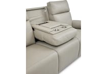 valor grey power reclining sofa   
