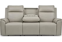 valor grey power reclining sofa   