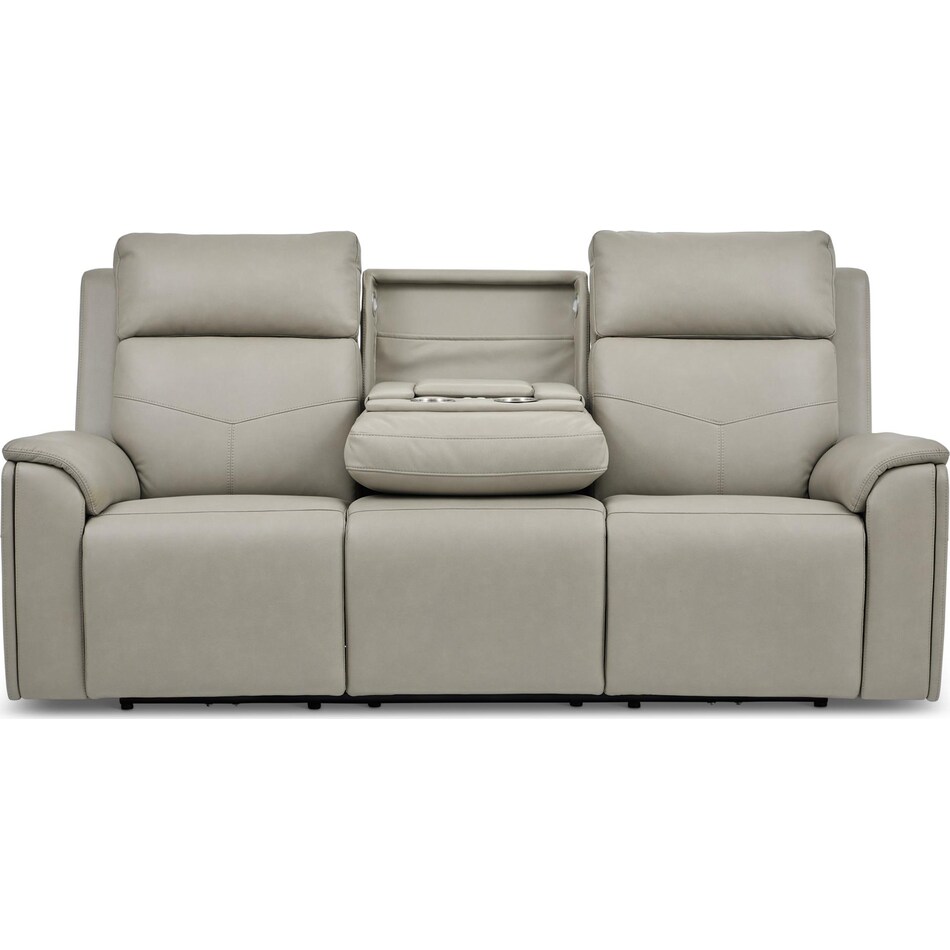 valor grey power reclining sofa   