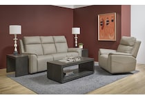 valor grey power reclining sofa   