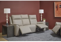 valor grey power reclining sofa   