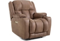 van mocha power rocker recliner   