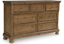 vandenmore medium brown dresser   