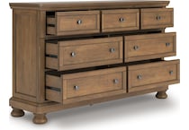 vandenmore medium brown dresser   
