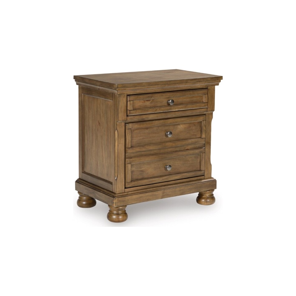 vandenmore medium brown nightstand   