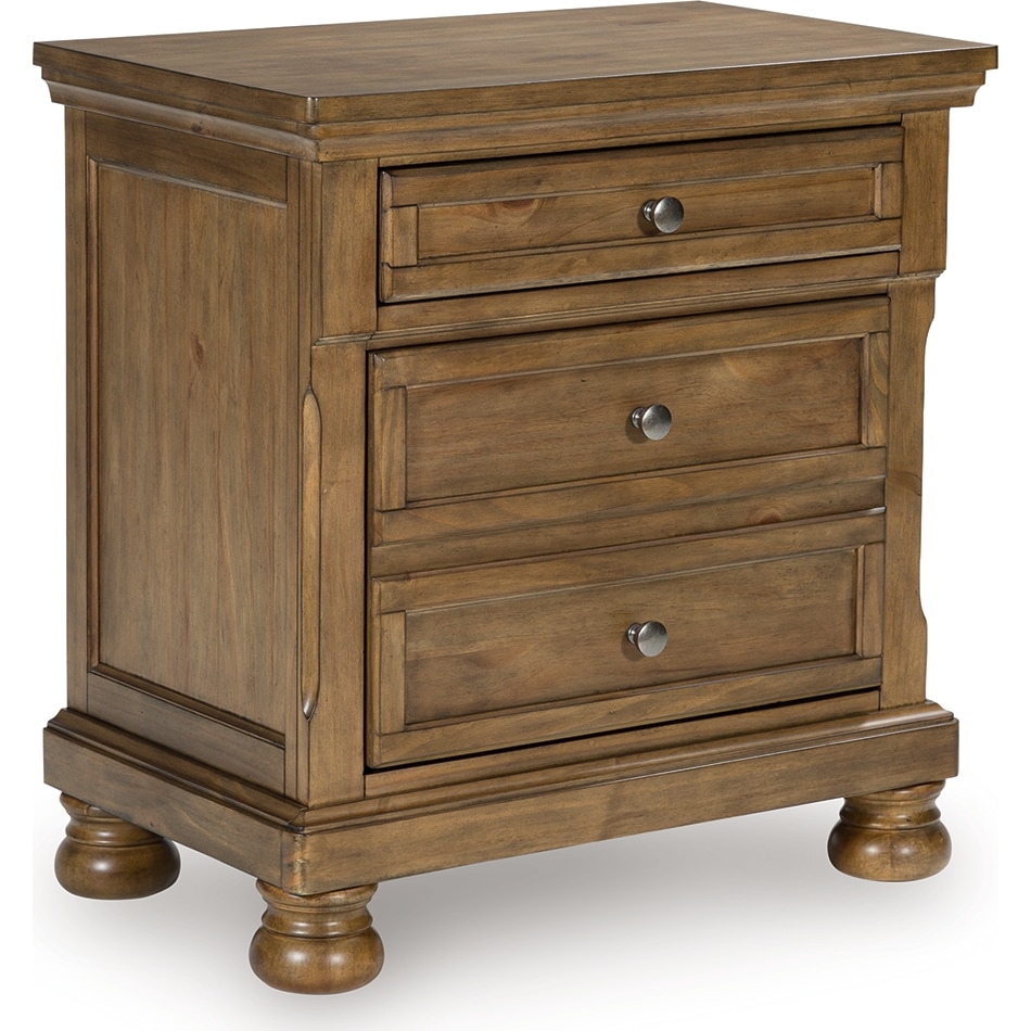 vandenmore medium brown nightstand   
