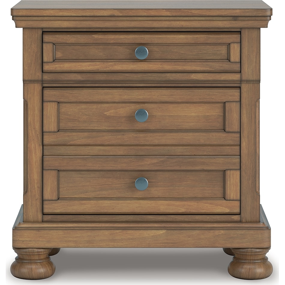 vandenmore medium brown nightstand   