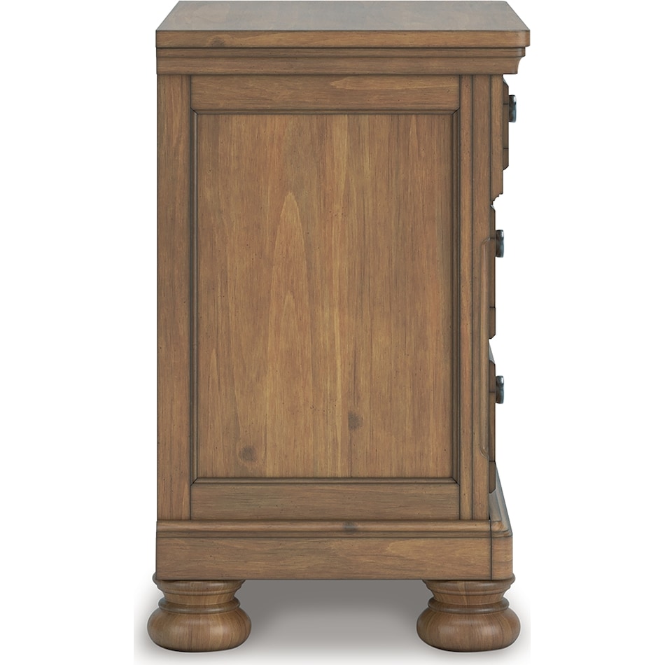 vandenmore medium brown nightstand   