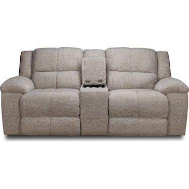 VANILLA RECLINING LOVESEAT