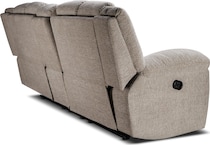 vanilla grey reclining loveseat   