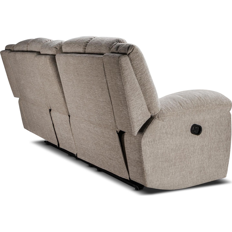 vanilla grey reclining loveseat   