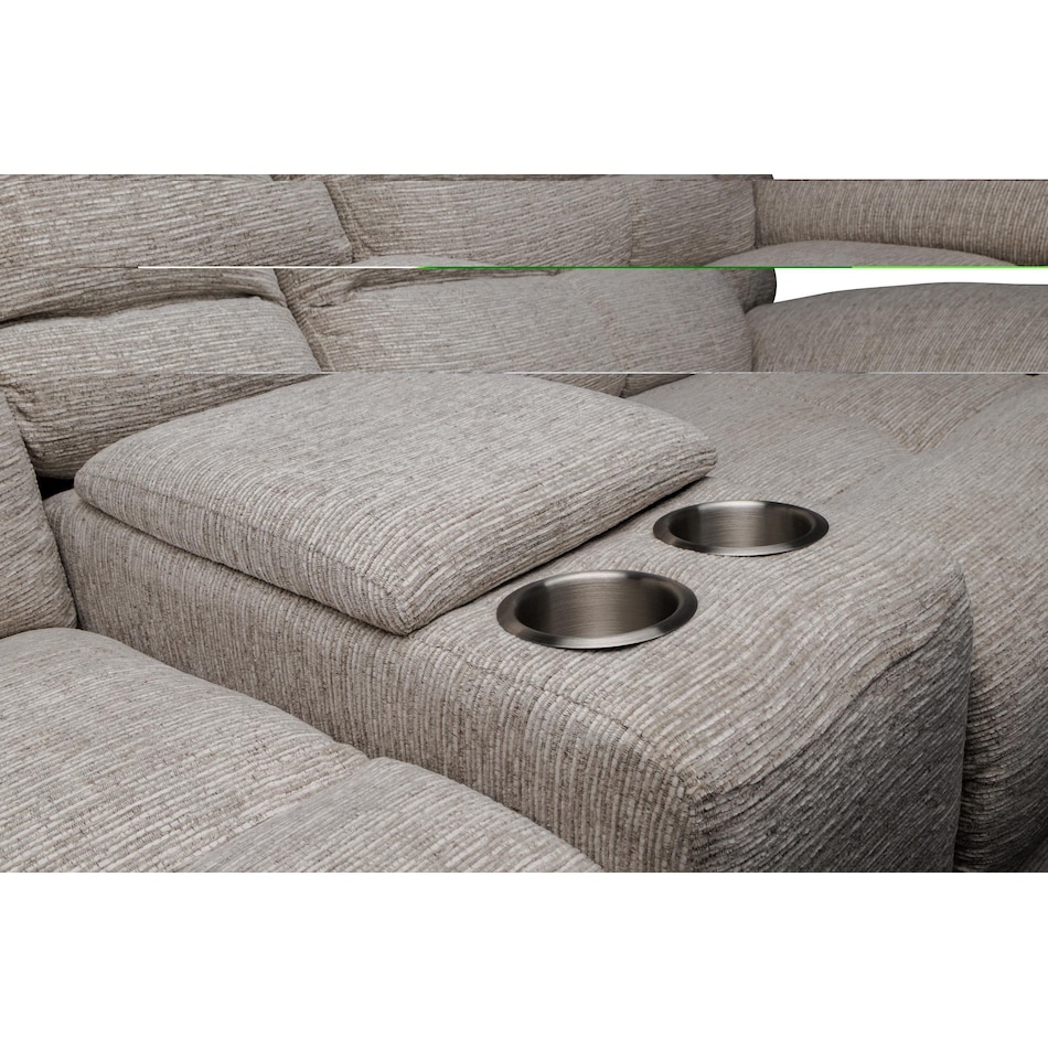 vanilla grey reclining loveseat   