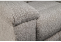 vanilla grey reclining loveseat   