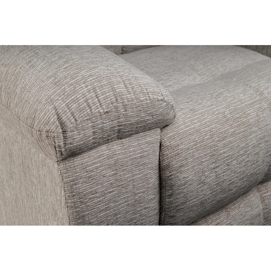 vanilla grey reclining loveseat   