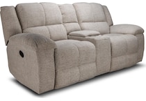 vanilla grey reclining loveseat   