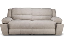 vanilla white reclining sofa   