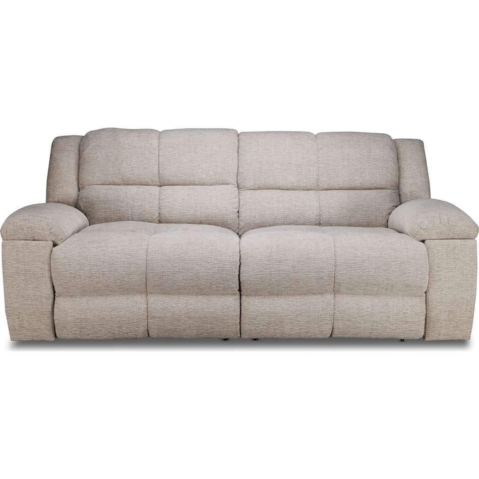 vanilla white reclining sofa   