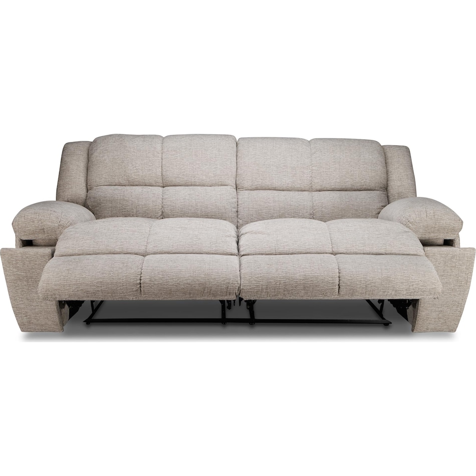 vanilla white reclining sofa   