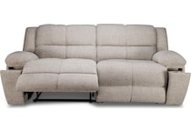 vanilla white reclining sofa   