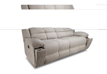 vanilla white reclining sofa   