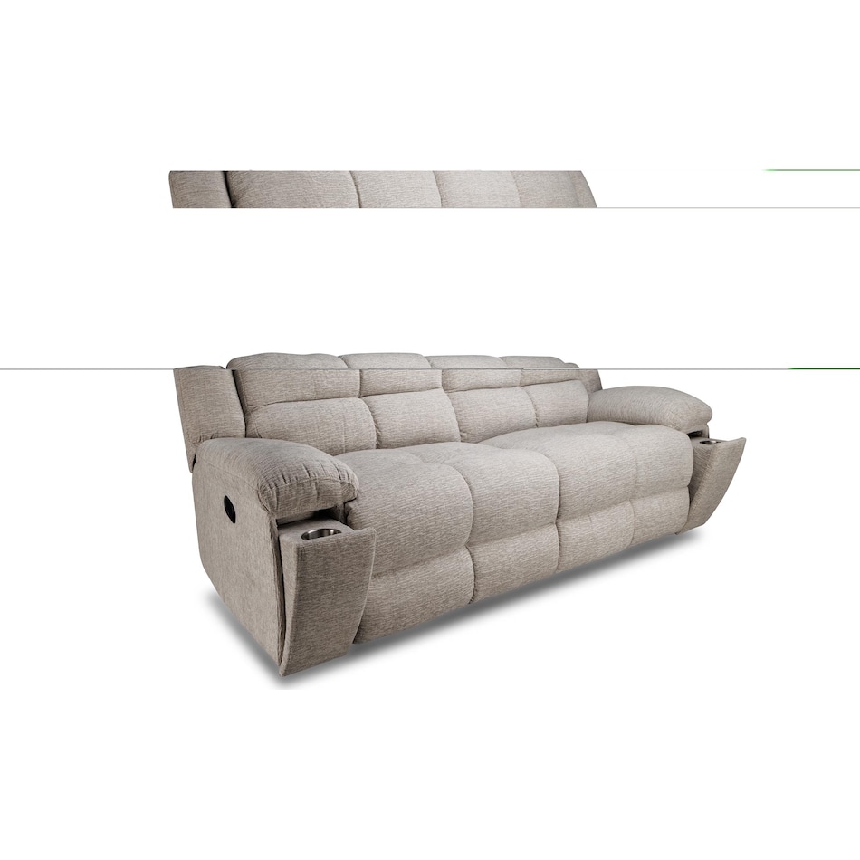 vanilla white reclining sofa   