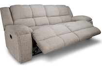 vanilla white reclining sofa   