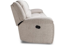 vanilla white reclining sofa   