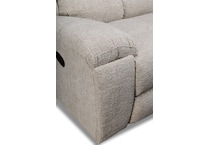 vanilla white reclining sofa   