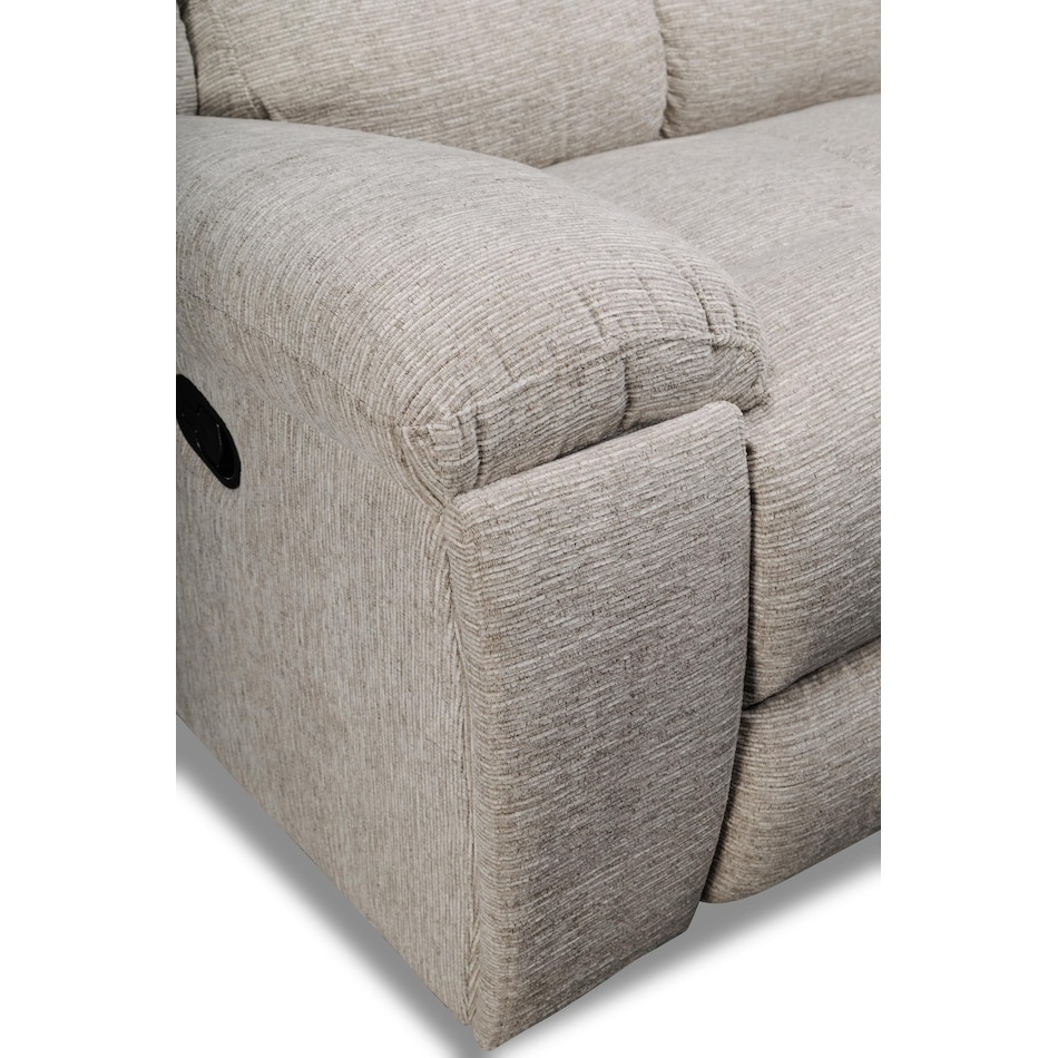 vanilla white reclining sofa   