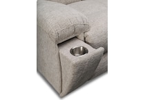 vanilla white reclining sofa   