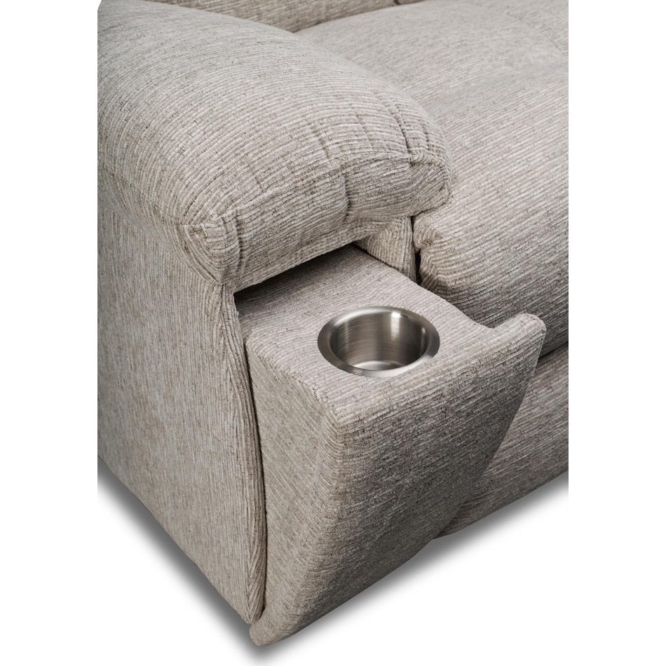 vanilla white reclining sofa   
