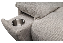 vanilla white reclining sofa   