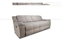 vanilla white reclining sofa   