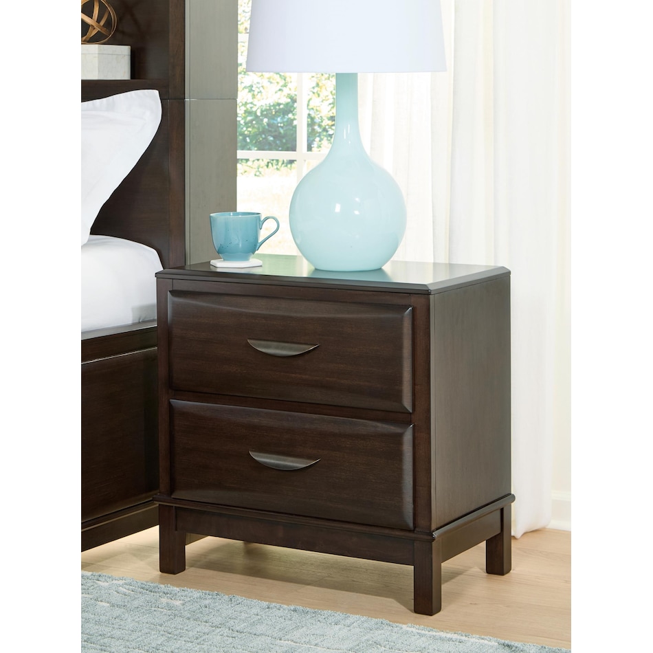 vanmore brown nightstand   
