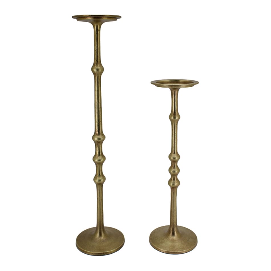 vase antique brass finish candle stick   
