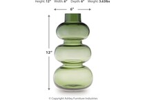 vase dimension schematic   