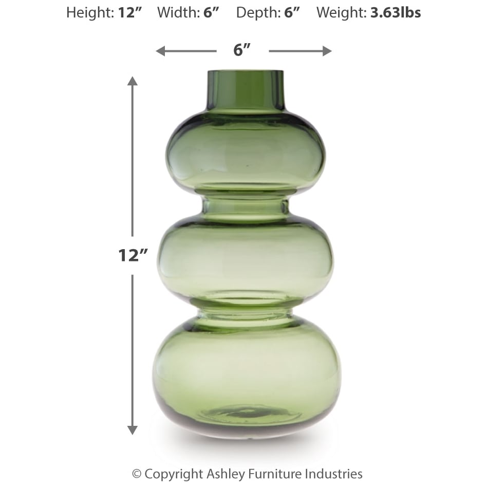 vase dimension schematic   