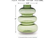 vase dimension schematic   