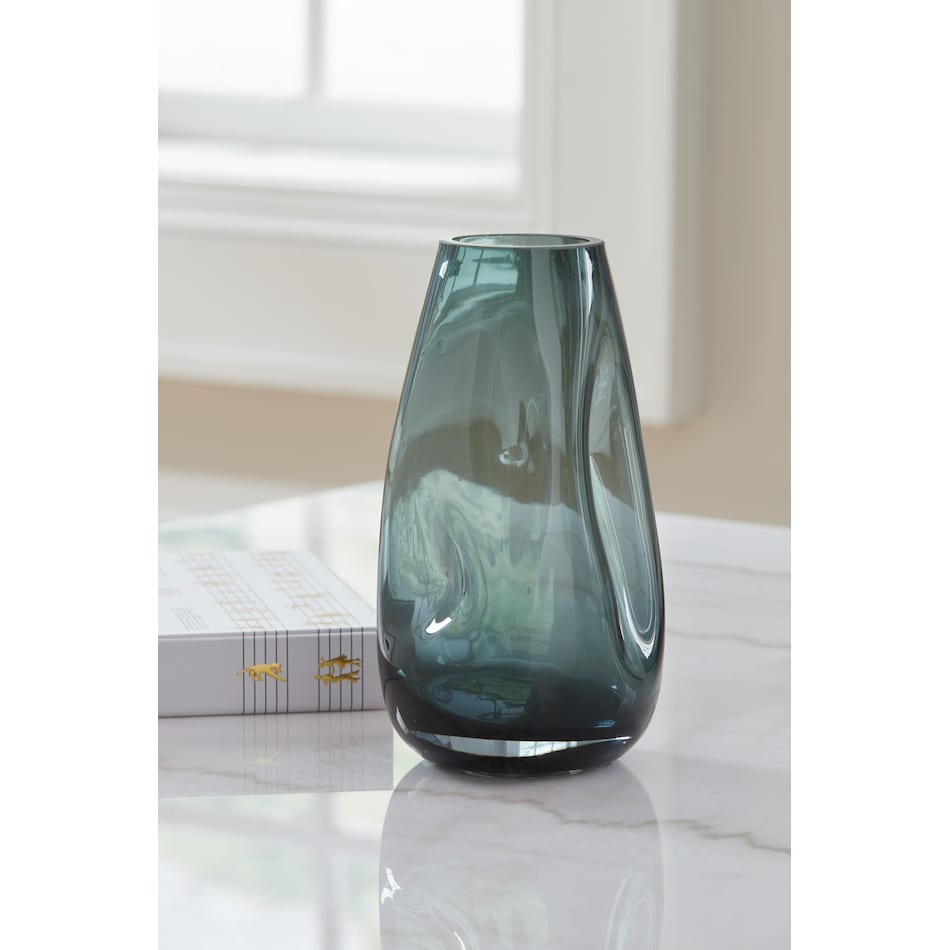 vase teal blue vase   