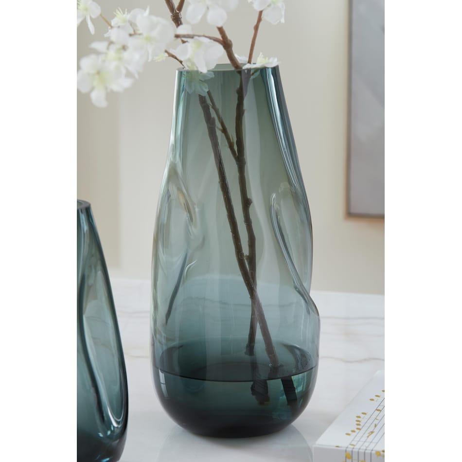 vase teal blue vase   