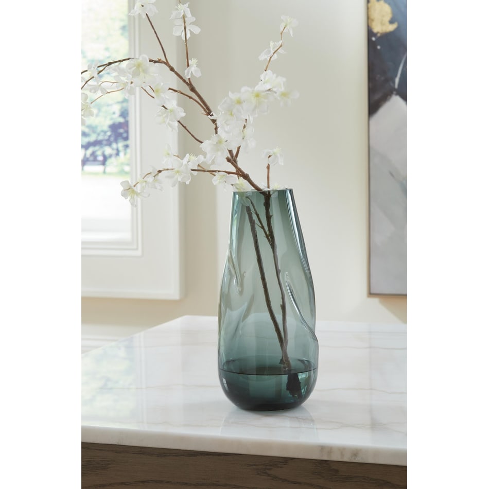 vase teal blue vase   
