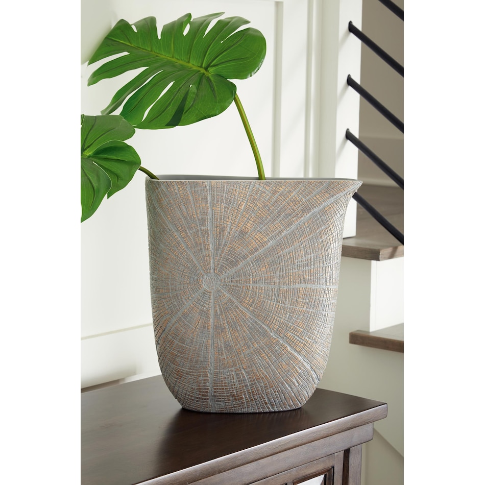 vases antique gold finish vase   