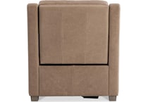 ventura beige power leather recliner   