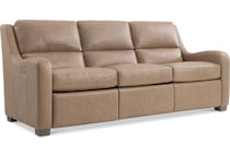 ventura power leather reclining sofa   