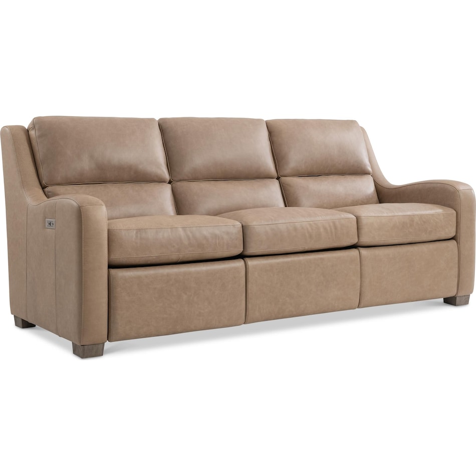 ventura power leather reclining sofa   