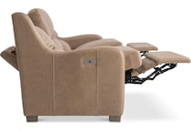 ventura power leather reclining sofa   