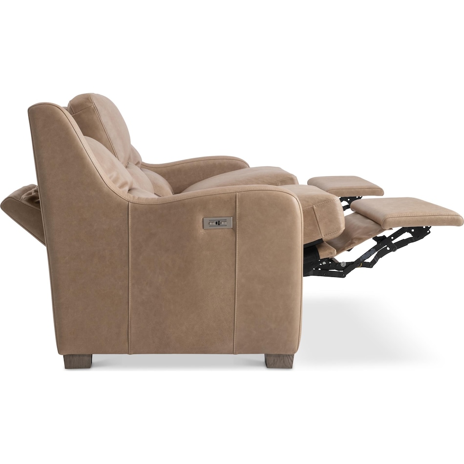 ventura power leather reclining sofa   