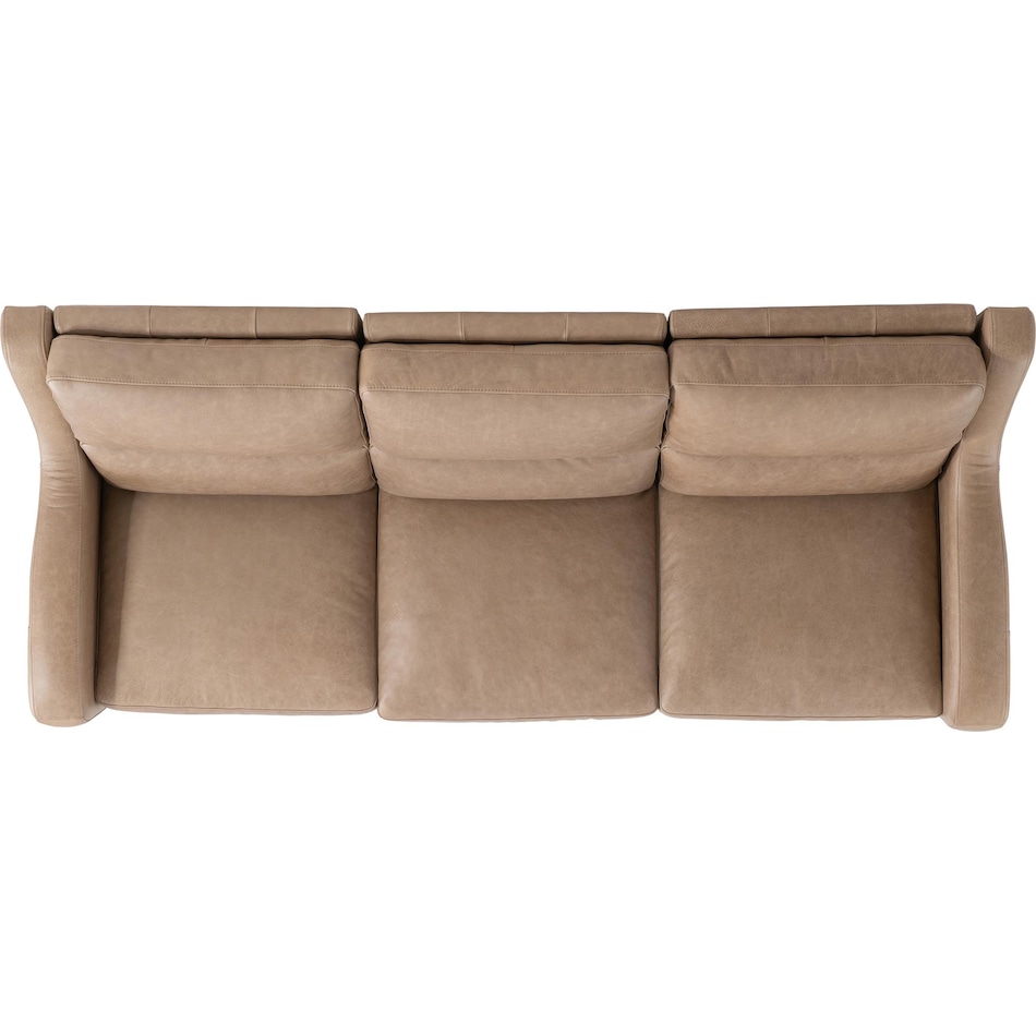 ventura power leather reclining sofa   