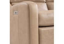 ventura power leather reclining sofa   