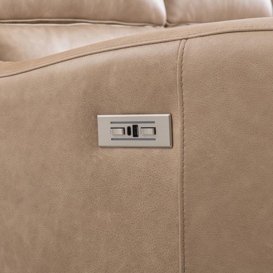 ventura power leather reclining sofa   